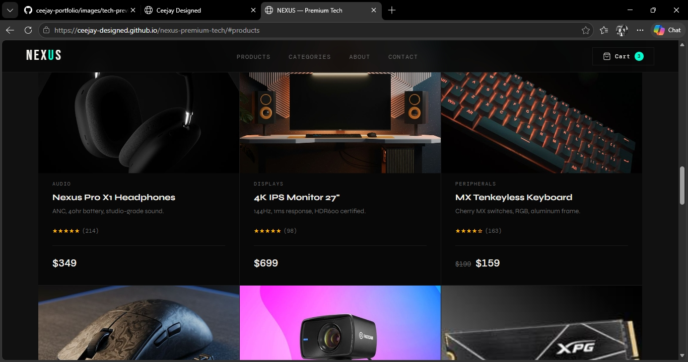 Tech Landing Page Preview